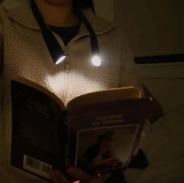 Lámpara de lectura manos libres Kikkerland
