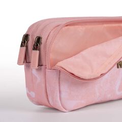 Estuche Milan Lava 3 cremalleras rosa