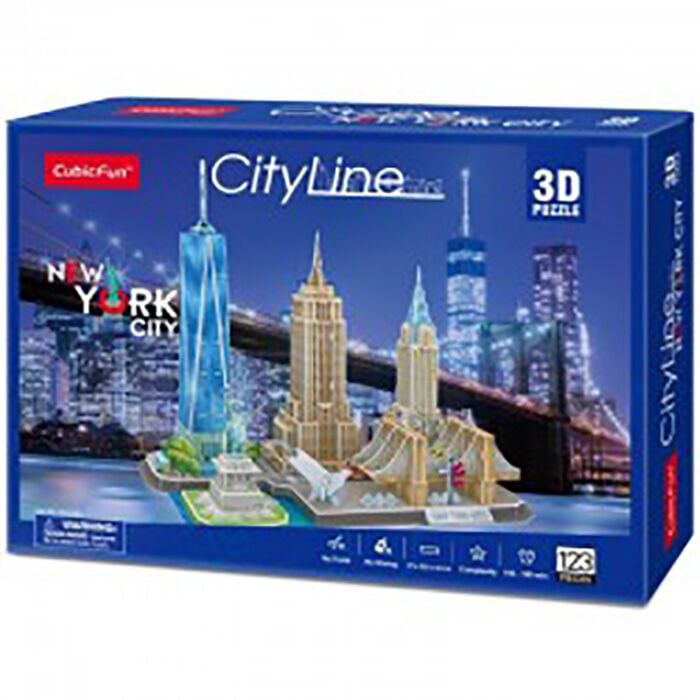 Puzle 3D Nova York 123 peces