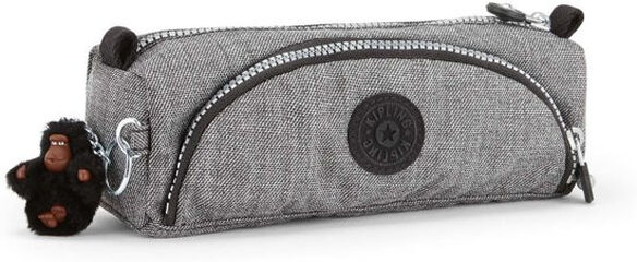 Portalápices Kipling Cute 2 cremalleras Gris