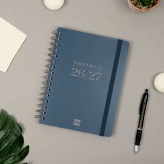 Agenda Escolar Finocam Cosmoflex 1/4 Sem/Vista Castellano 2026-27 Azul