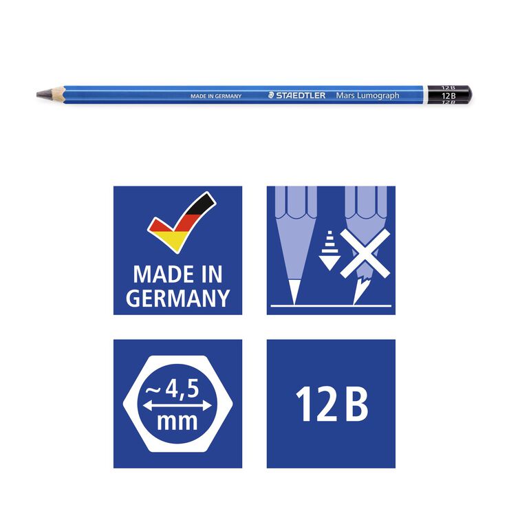 Llapis Staedtler Mars Lumograph 100 12B