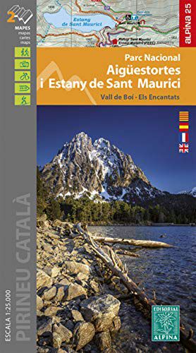 Parc Nacional d'Aig&uuml;estortes i Estany de Sant Maurici 1: 25.000