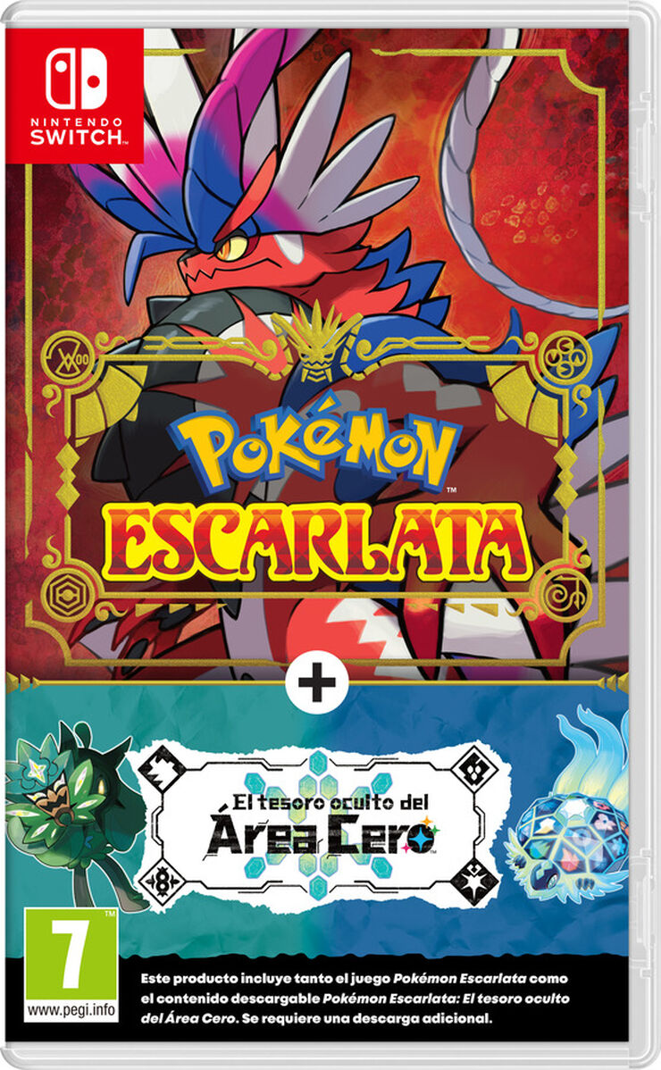 Pokémon Escarlata + Expansión Tesoro Oculto Nintendo Switch