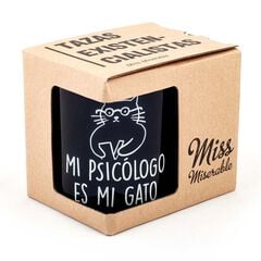 Taza ''Mi psicólogo es mi gato''