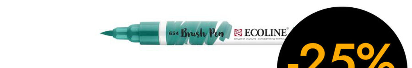 Rotulador Ecoline Brush Pen verde pino 654