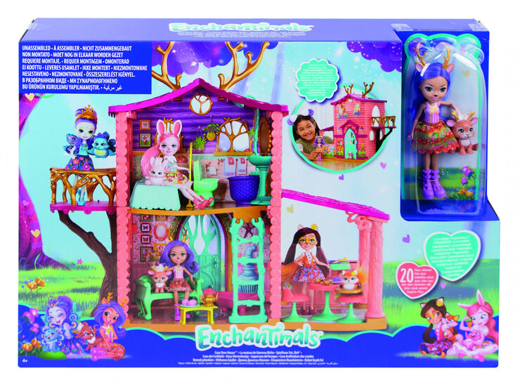 Casa de muñecas Mattel Enchantimals Súper casa del bosque