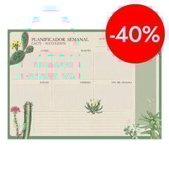 Planificador Setmanal A3 Kokonote Botanical Cacti castell&agrave;