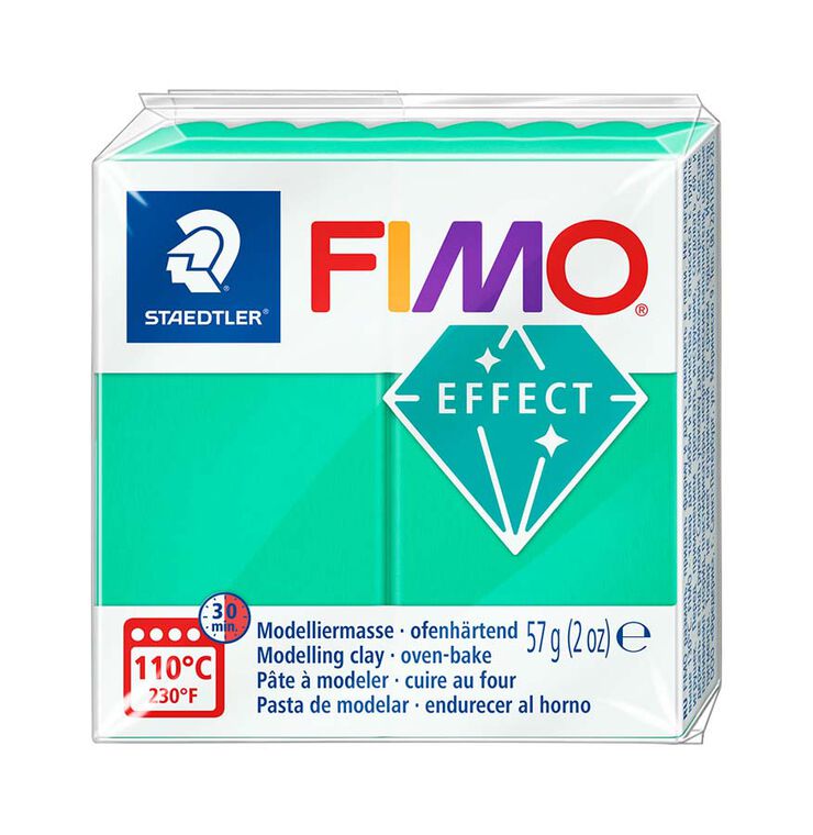 Pasta modelar Fimo Effect verd translúcid