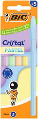 Bol&iacute;grafo Bic Cristal Pastel 5u