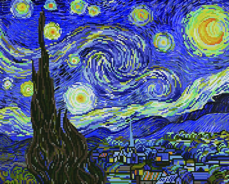 Kit Punt de Creu Ladybird Starry Night