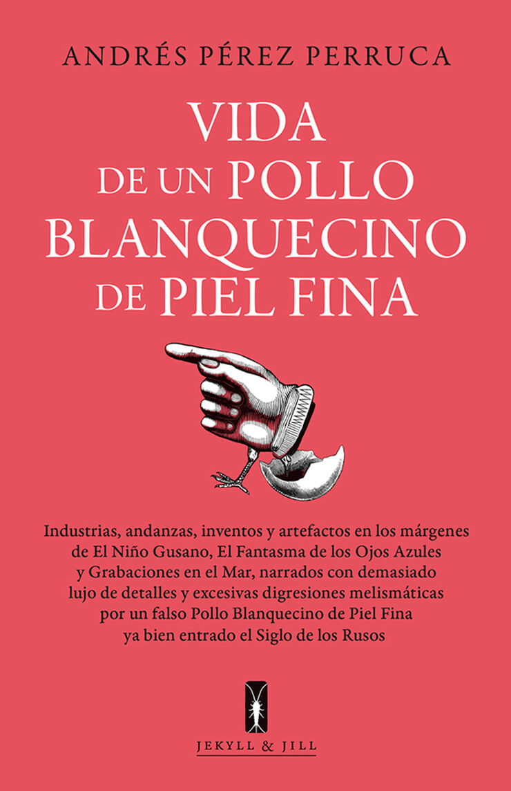 Vida de un pollo blanquecino de piel fina