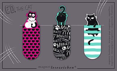 Marcapáginas magnético Ed The Cat 3u