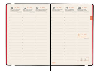 Agenda Finocam Flex Llisa Semana Vista Vertical 2027 Castellano Rojo