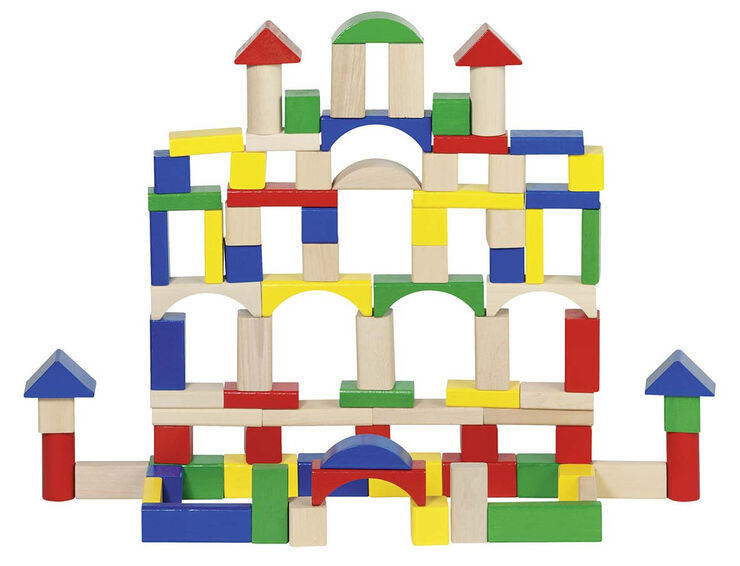 Construcción clásica de madera 100 piezas