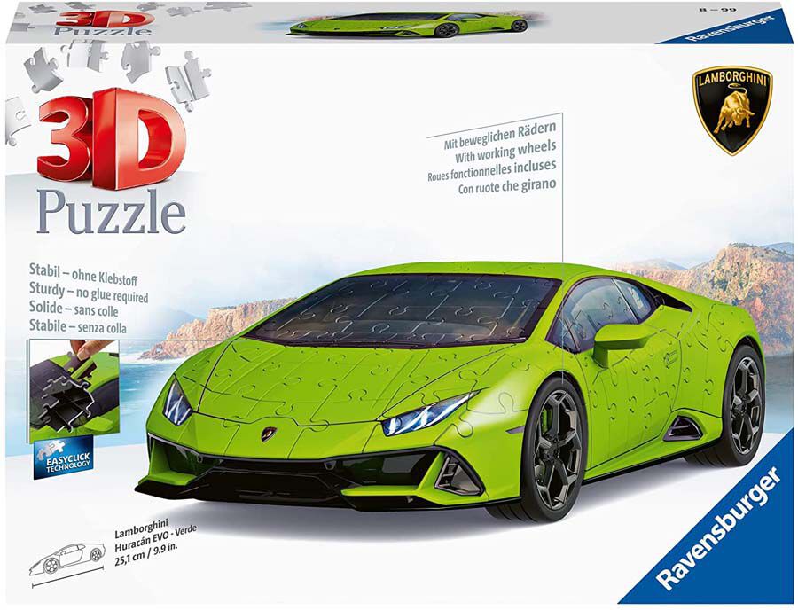 Puzle 3D 140 piezas Lamborghini Hurac&aacute;n EVO Verde