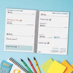 Agenda Escolar Finocam Secundaria 1/4 Sem/Vista Castellano 2026-27 Negro