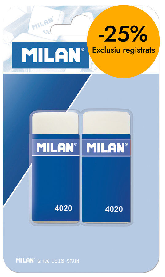 Goma d'esborrar Milan 4020 2u