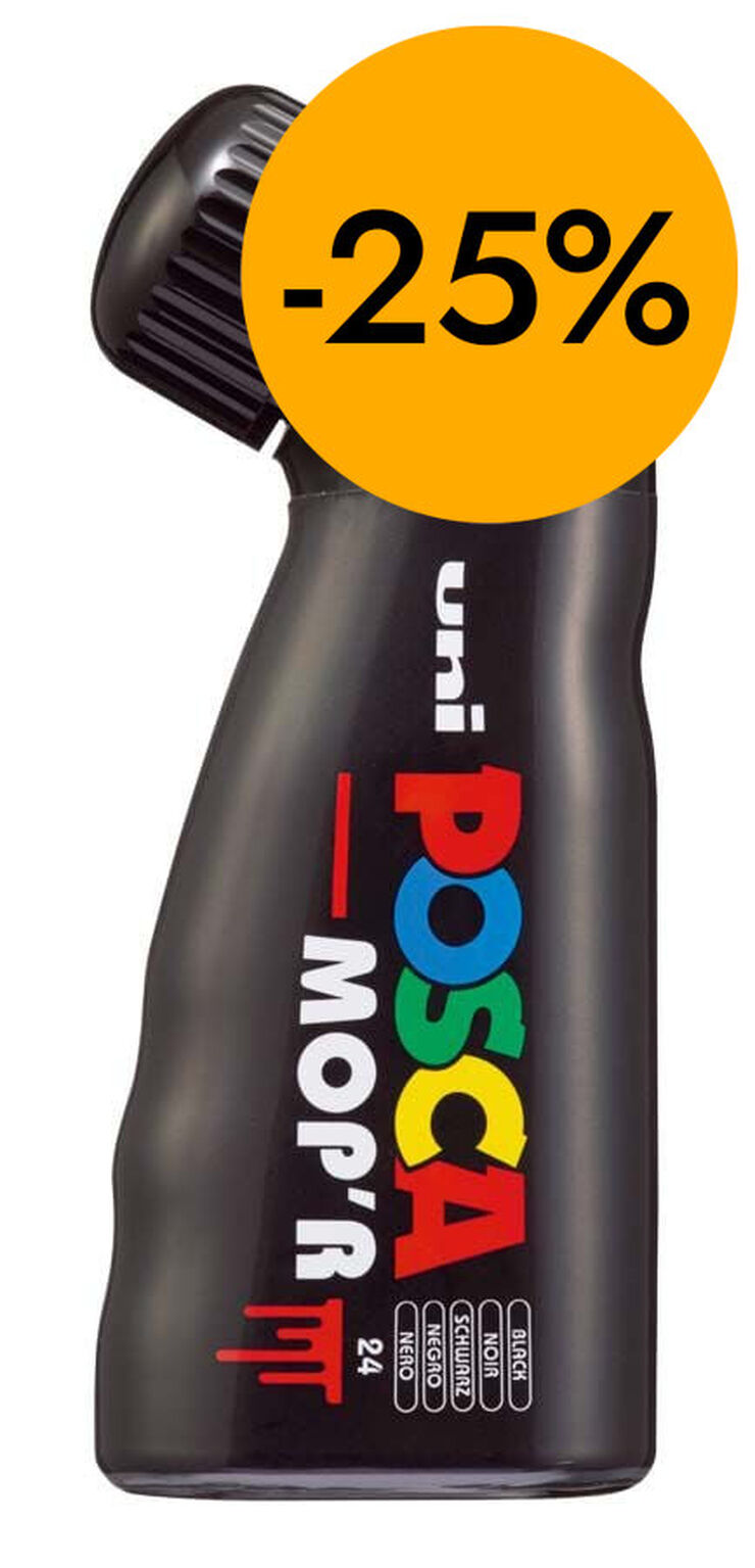 Rotulador Posca Mop'r PCM-22 3-19mm negro