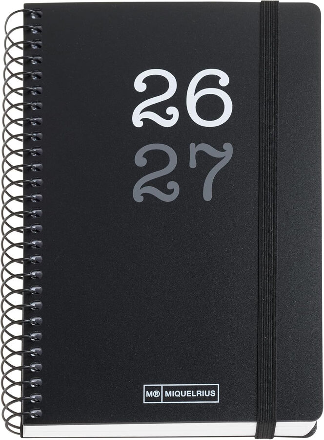 Agenda Escolar Activa S/V Cat. 2026-2027 Negre