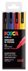 Rotuladores Posca PC-3M 0,9-1,3mm basic 4 colores