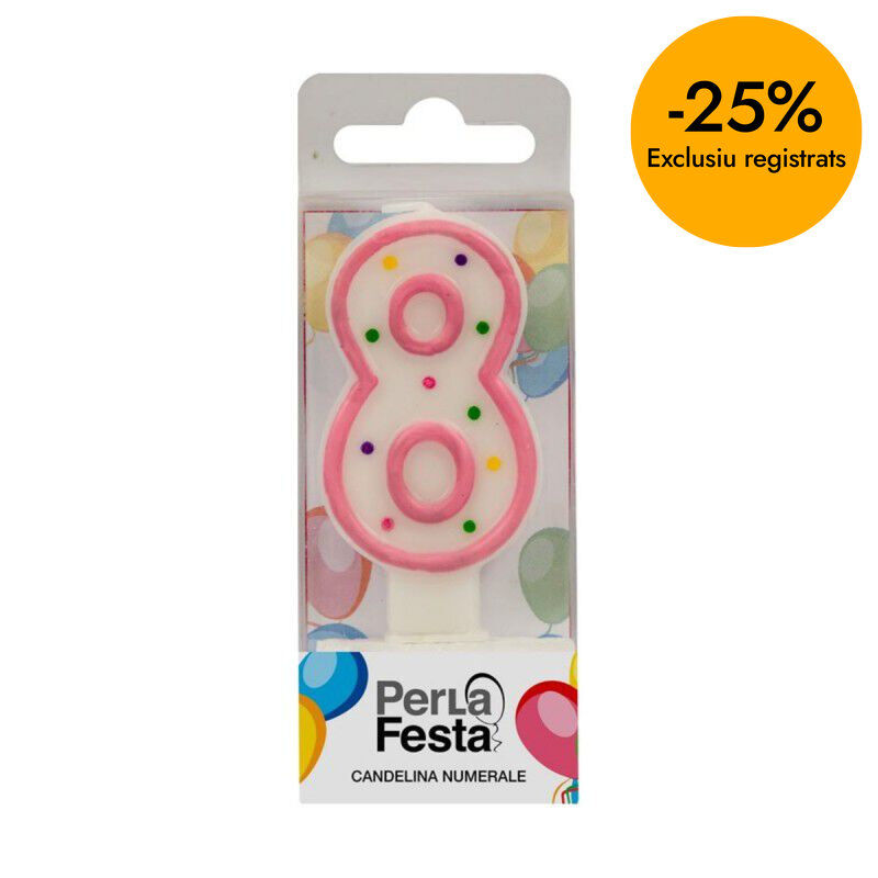 Espelma d'aniversari n&ordm;8