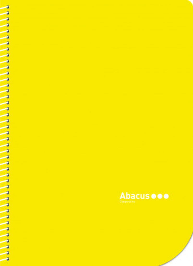 Libreta espiral  Abacus A5 Amarillo