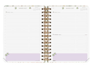 Agenda Finocam Moniquilla D&iacute;a P&aacute;gina 2027 Castellano Rosa