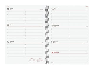 Agenda Finocam Opaque Semana Vista Horizontal 2027 Catal&aacute;n Negro