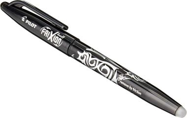 Rotuladores Pilot Frixion negro 12u