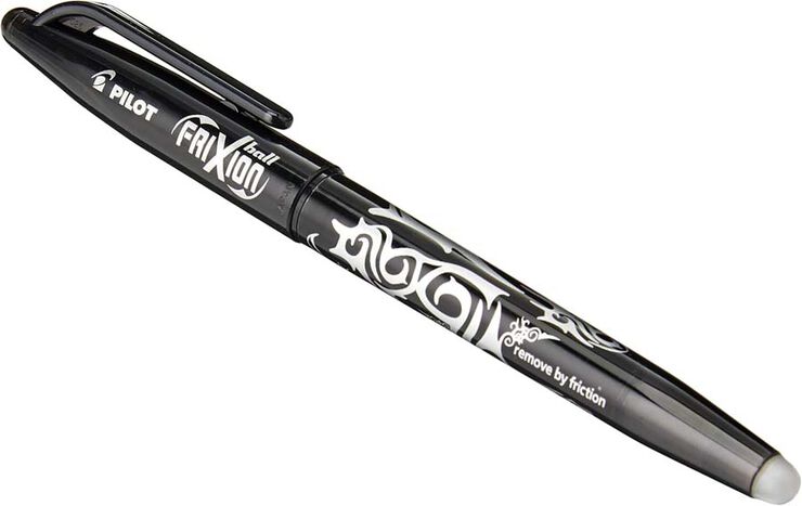 Rotuladores Pilot Frixion negro 12u