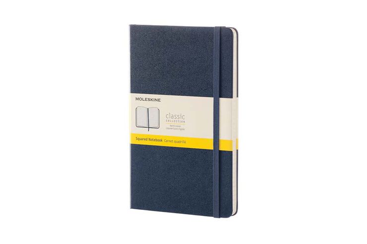 Libreta Moleskine P Azul Cuadro