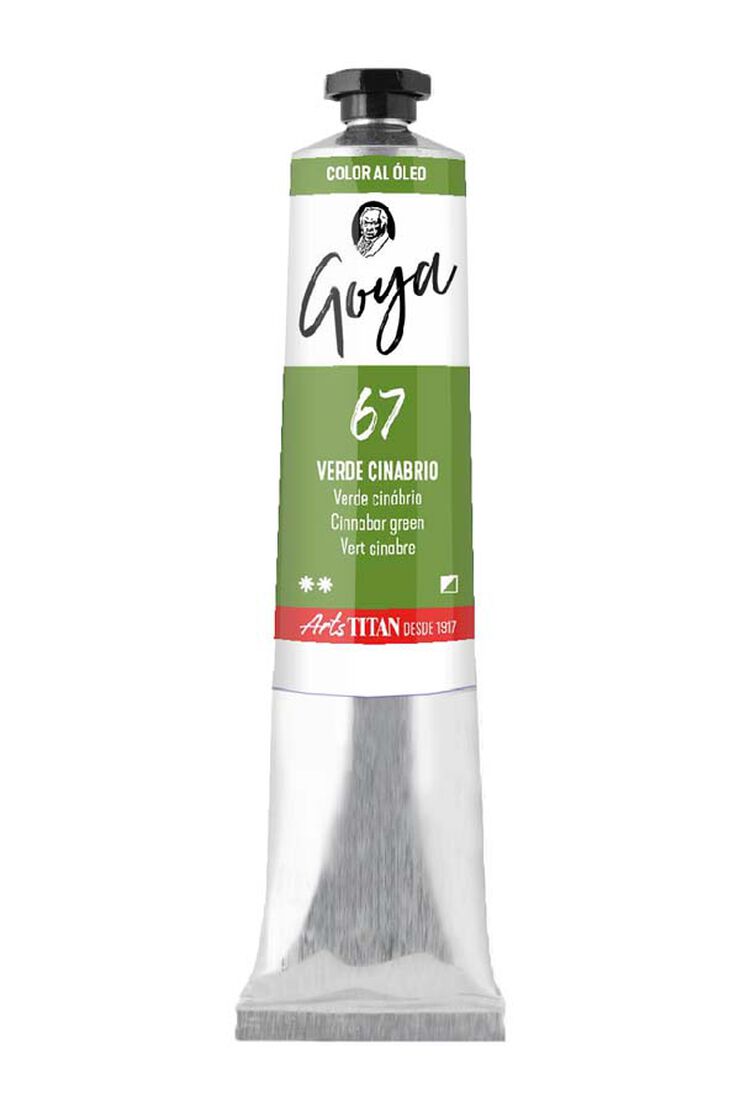 Pintura al óleo Goya 20ml verde cinabrio