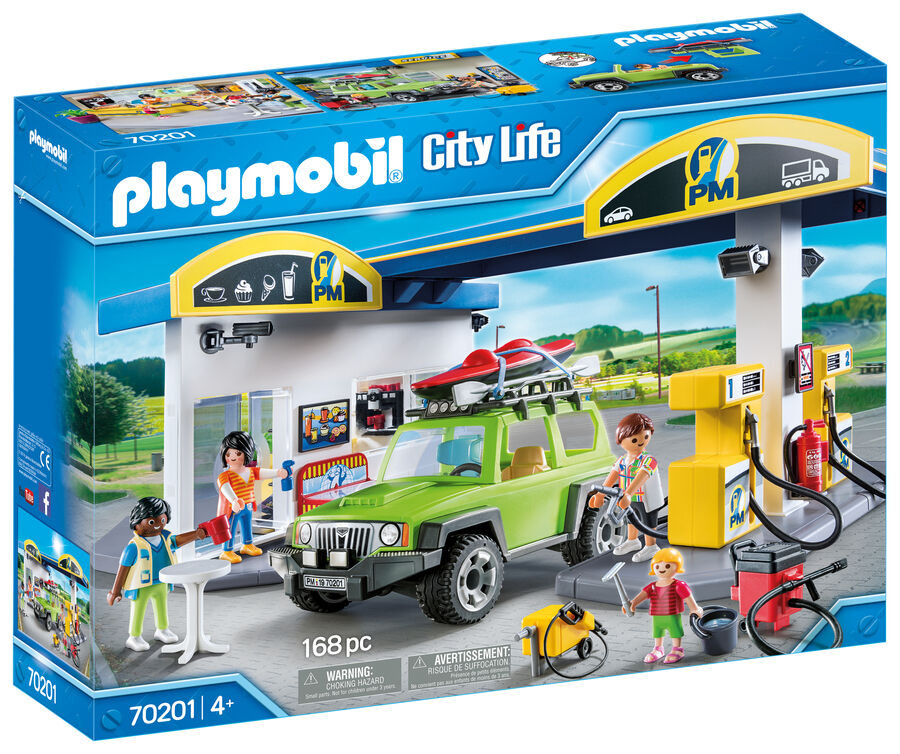 Veh&iacute;culos Playmobil City Life Gasolinera