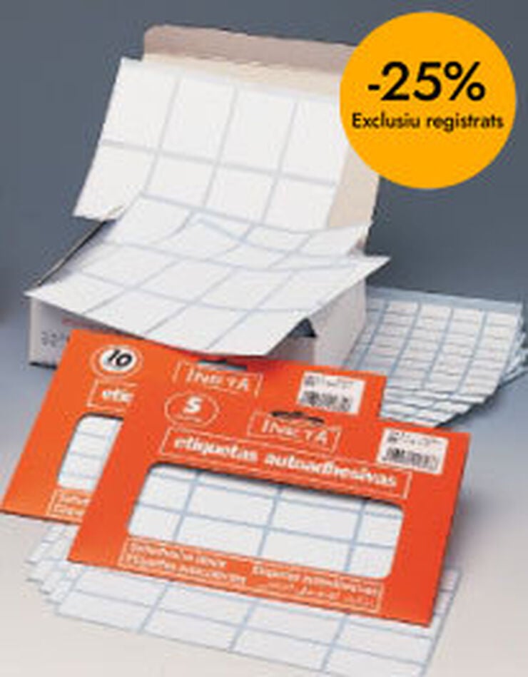 Etiquetes adhesives Ineta 22x32cm