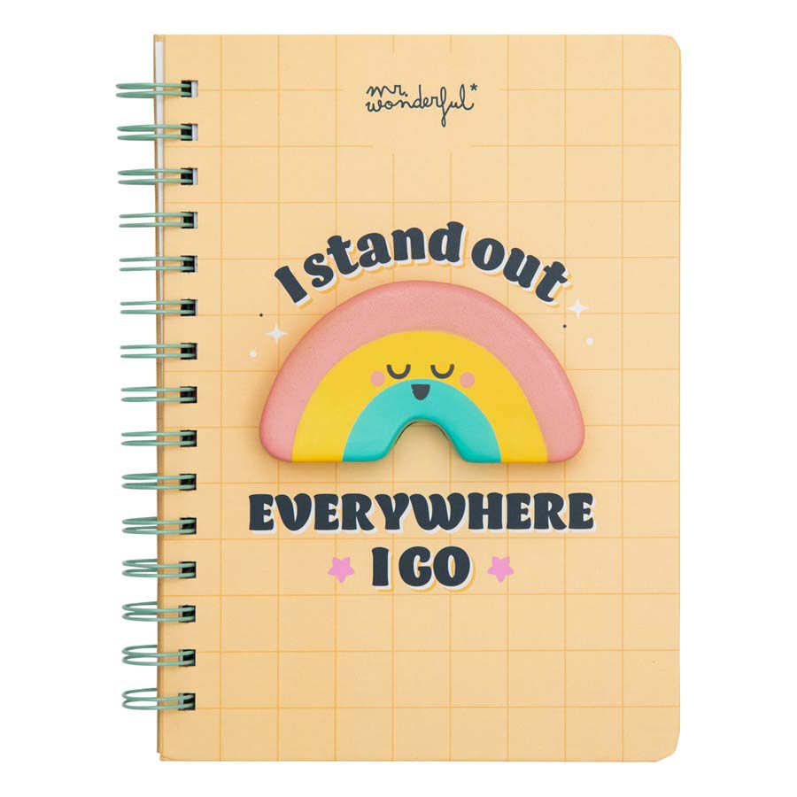 Libreta espiral Mr.Wonderful Arco Iris