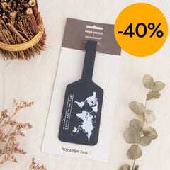 Etiqueta equipaje Miss Wood Vacavaliente gris