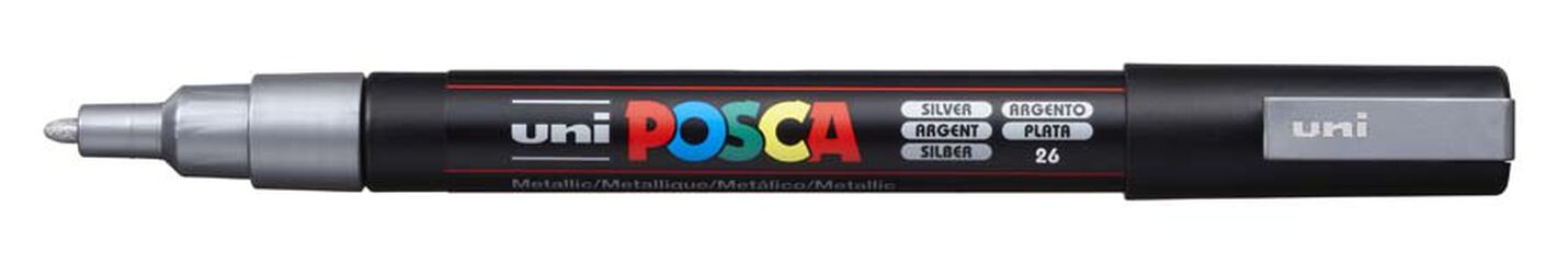 Rotulador Posca PC-3M plata
