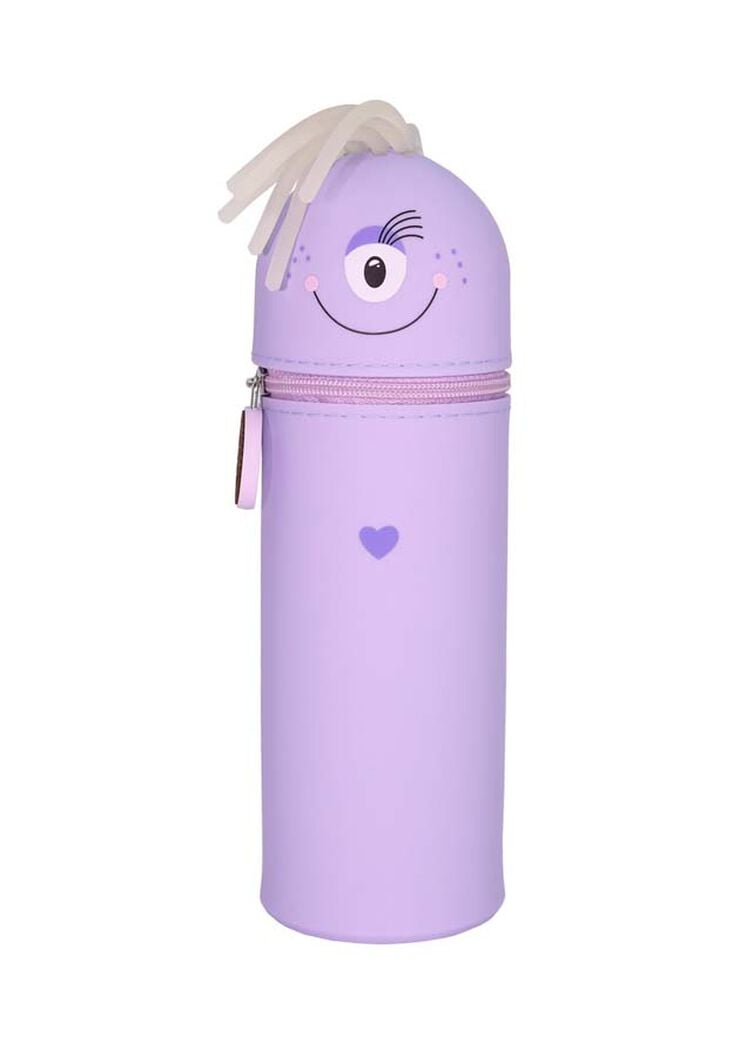 Estuche silicona Monstruo lila