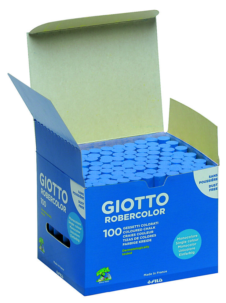 Tiza Giotto Robercolor Azul caja 100 unidades
