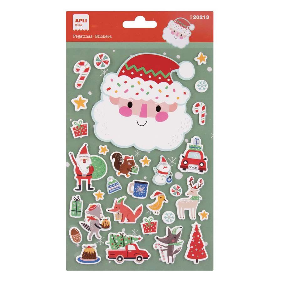 Stickers Apli Navidad Foam Navidad Pap&aacute; Noel