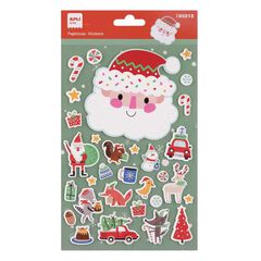 Stickers Apli Navidad Foam Navidad Pap&aacute; Noel