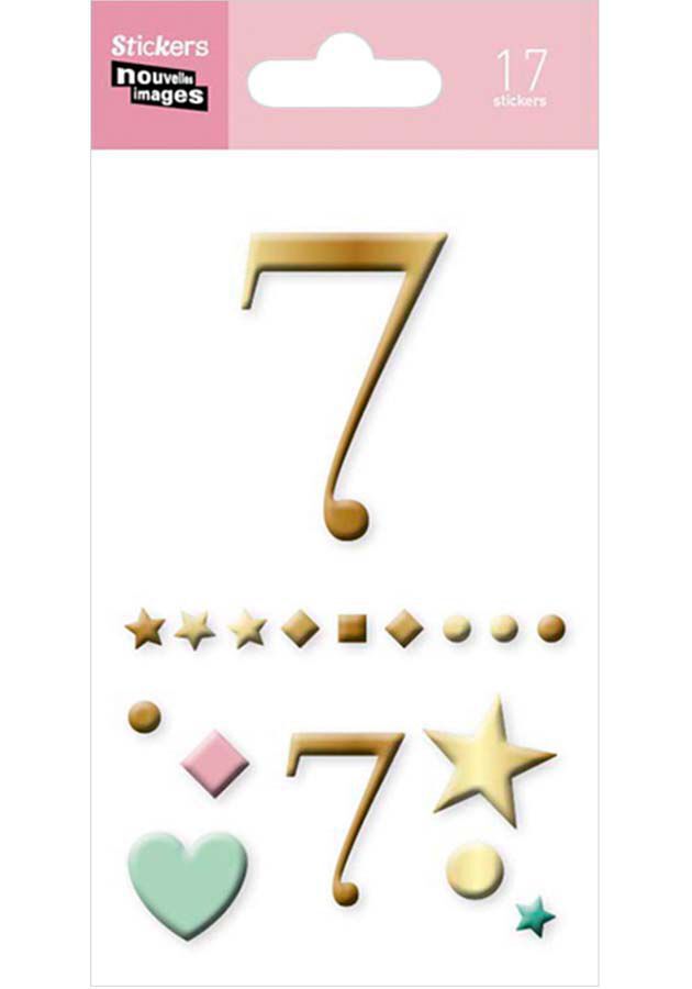 Stickers Draeger N&uacute;mero 7 17u