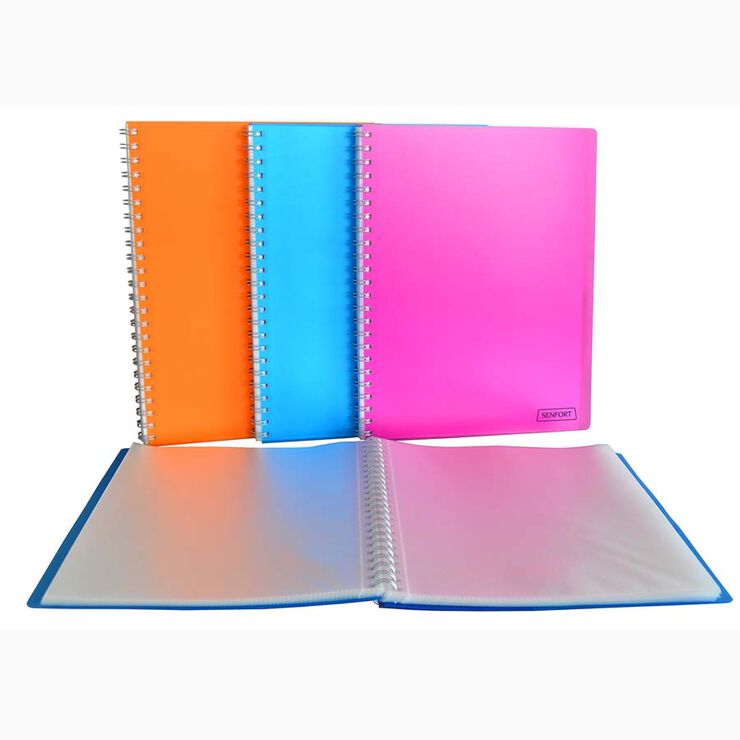 Carpeta espiral 20 fundes A4 Senfort