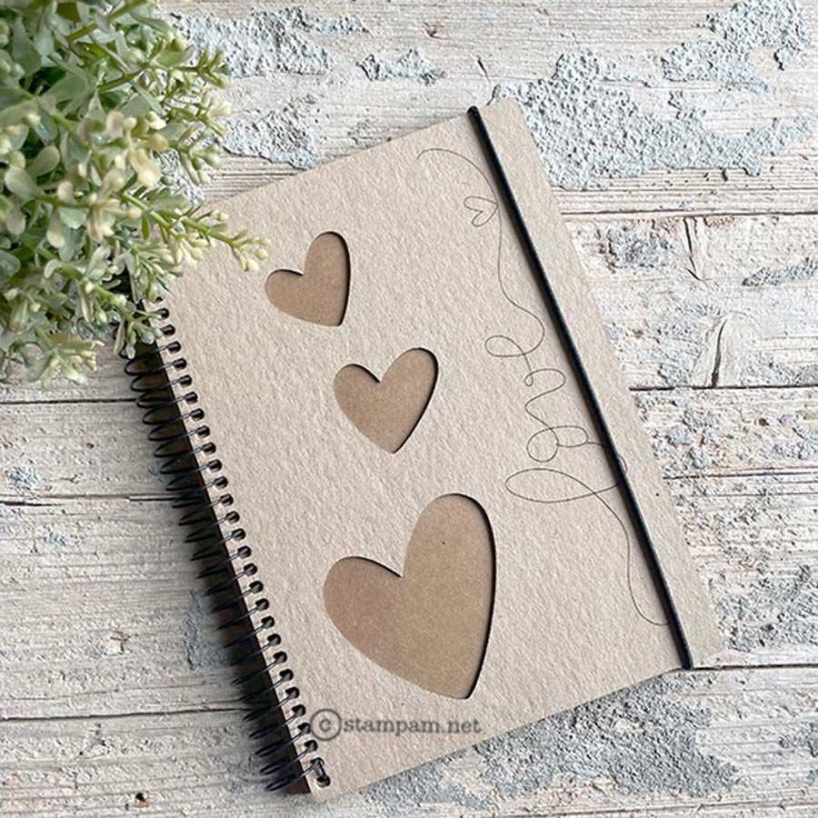 &Aacute;lbum fotos kraft Stampam Love