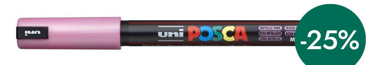 Rotulador Posca PC-1MR 0,7mm rosa metal