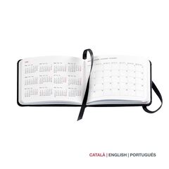 Agenda Miquelrius Pocket 10x7 setm/vista català 2026 Luxor negre