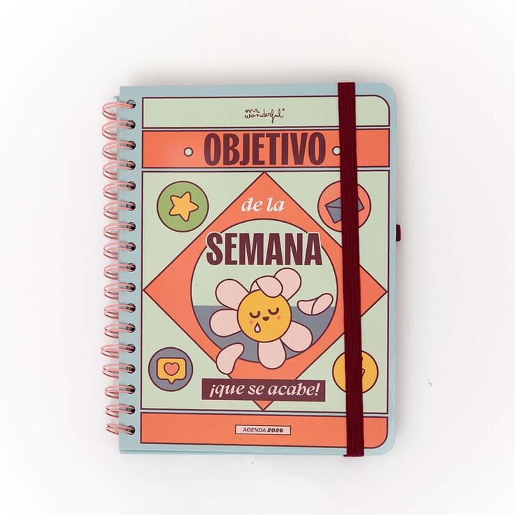 Set Agenda Mr.Wonderful Petita setm/vista 2026 cast + Bolígraf
