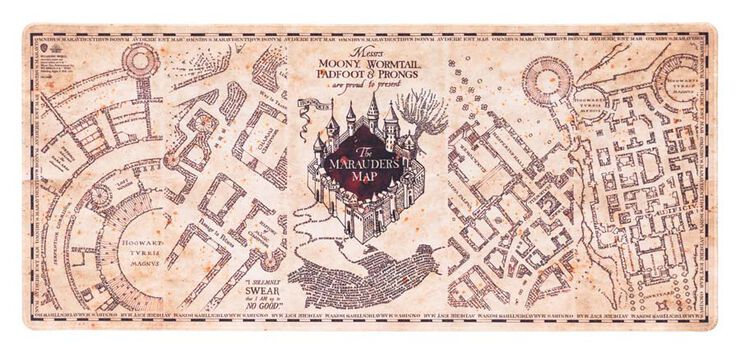 Vade escritorio Harry Potter Mapa del Merodeador
