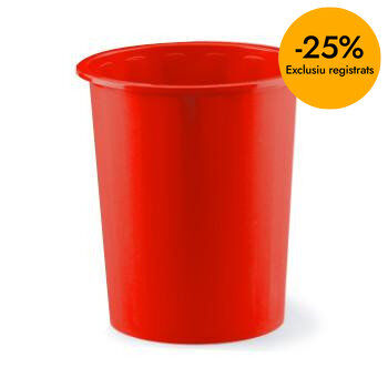 Paperera Faibo 14L vermell